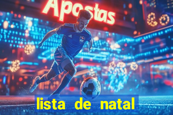 lista de natal para imprimir