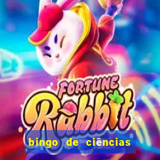 bingo de ciências 8 ano