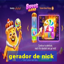 gerador de nick