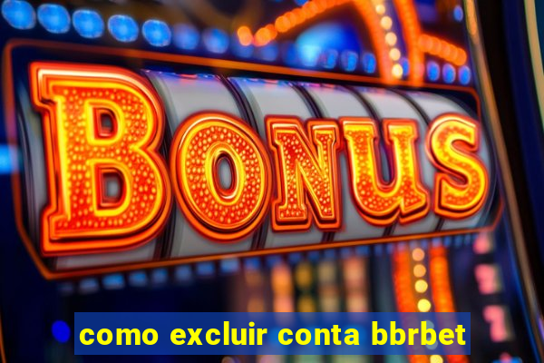 como excluir conta bbrbet