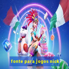 fonte para jogos nick